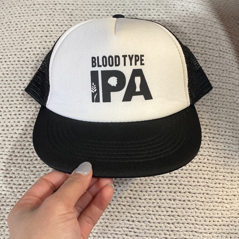 Blood type IPA adjustable baseball cap brand new!